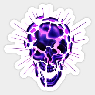 Exploding Skull (Dark Magic) Sticker